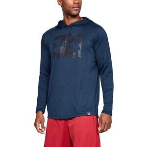 Under Armour Lighter Longer Hoodie Mens 2XL Blue Lightweight Breathable Gym